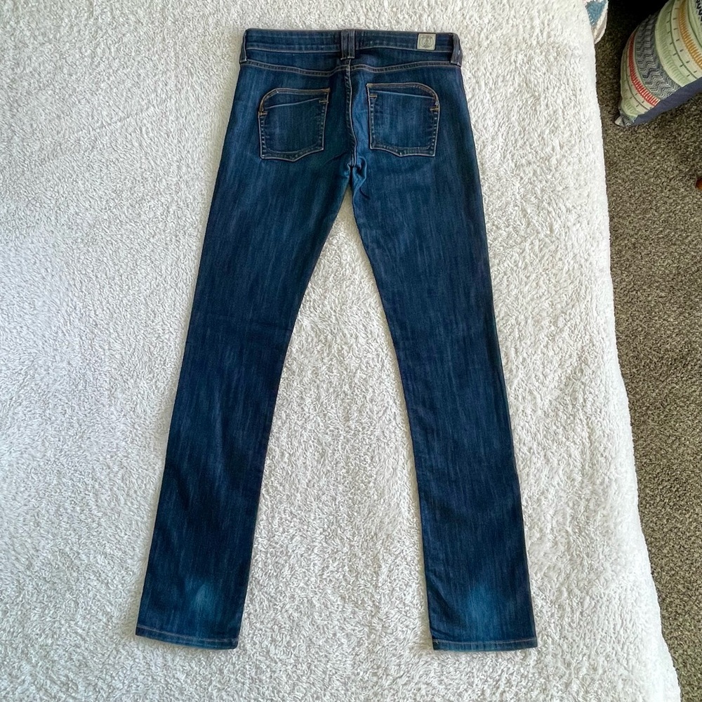 MYNK Hauteur American Made Denim Skinny Medium Wash Blue Jeans Size 29 - Picture 11 of 12